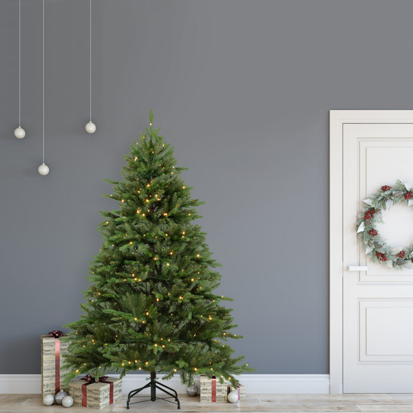 Die Saisontruhe Künstlicher Weihnachtsbaum 200 cm Grün mit 300 Leuchten